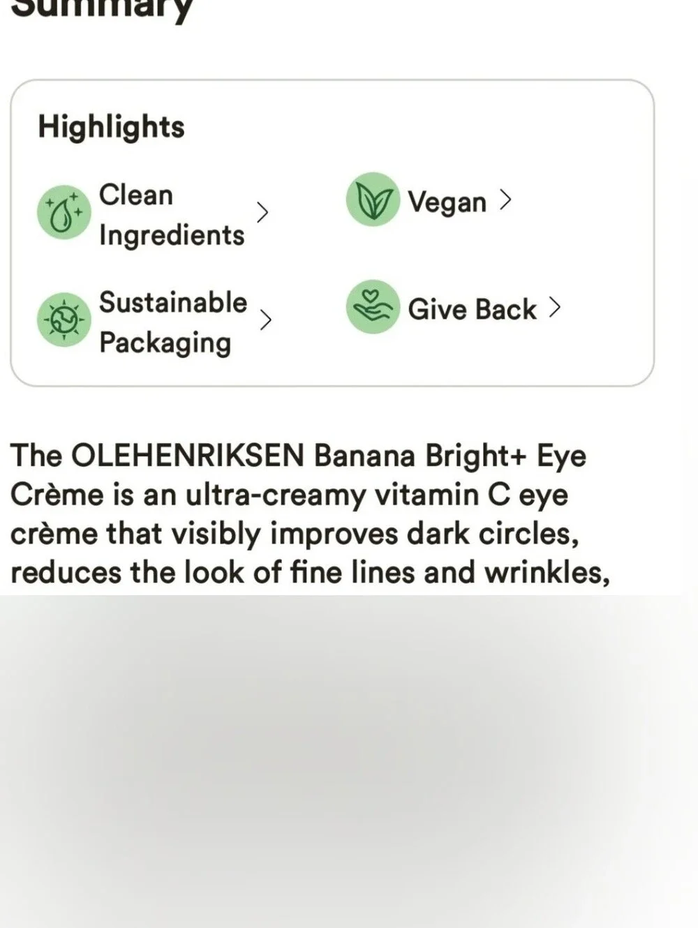 OLE HENRIKSEN BANANA BRIGHT+ EYE CREME.
